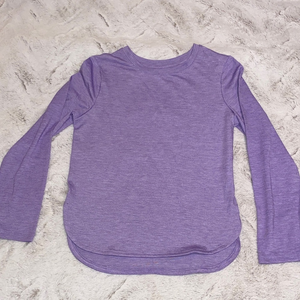 Athletic Works Lavender Striped Top
